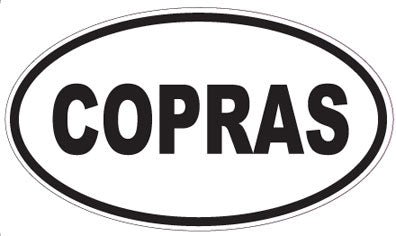 COPRAS - Oval Sticker