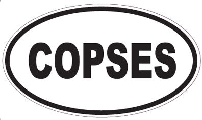 COPSES - Oval Sticker