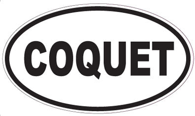 COQUET - Oval Sticker