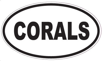 CORALS - Oval Sticker