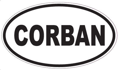 CORBAN - Oval Sticker