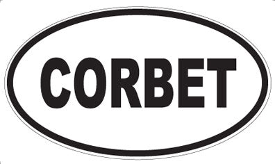 CORBET - Oval Sticker