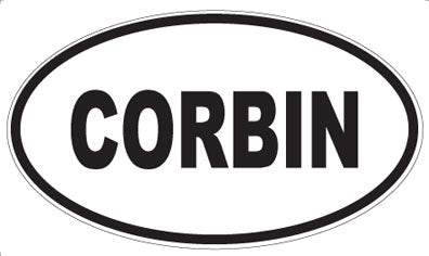 CORBIN - Oval Magnet