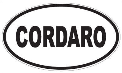 CORDARO - Oval Sticker