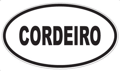CORDEIRO - Oval Magnet