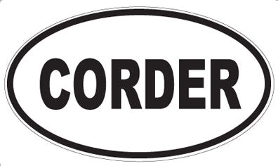 CORDER - Oval Magnet