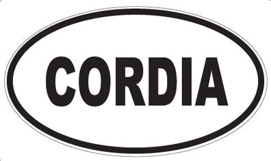 CORDIA - Oval Sticker