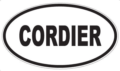 CORDIER - Oval Sticker