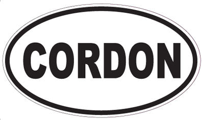 CORDON - Oval Sticker