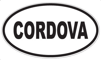 CORDOVA - Oval Sticker