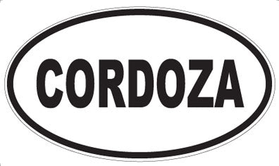 CORDOZA - Oval Magnet