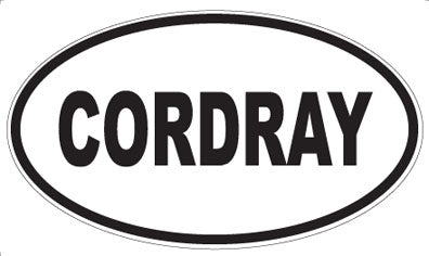 CORDRAY - Oval Sticker