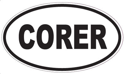 CORER - Oval Sticker