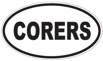 CORERS - Oval Sticker
