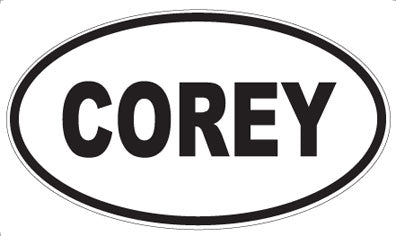 COREY - Oval Magnet
