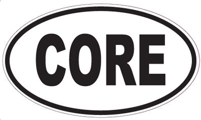 CORE - Oval Sticker