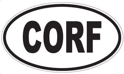CORF - Oval Sticker