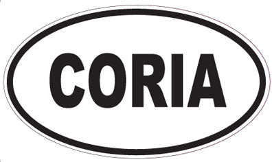CORIA - Oval Sticker