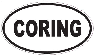 CORING - Oval Sticker