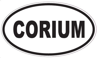 CORIUM - Oval Sticker