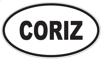 CORIZ - Oval Sticker