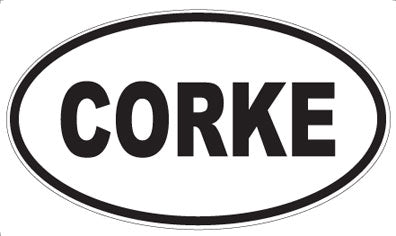 CORKE - Oval Sticker