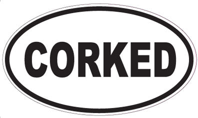 CORKED - Oval Sticker