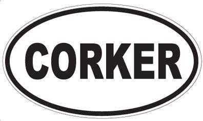 CORKER - Oval Sticker