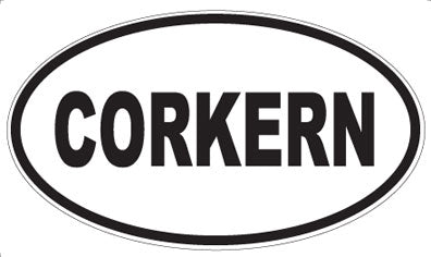 CORKERN - Oval Sticker