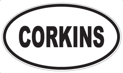 CORKINS - Oval Sticker
