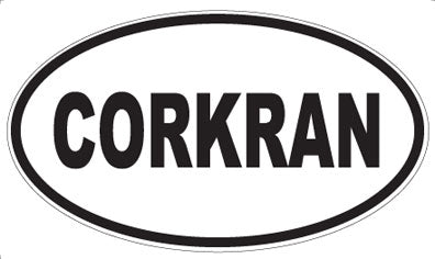 CORKRAN - Oval Sticker