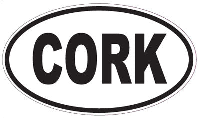 CORK - Oval Sticker