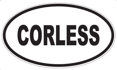 CORLESS - Oval Sticker