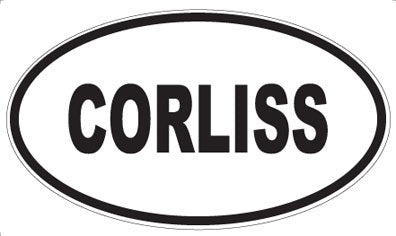 CORLISS - Oval Sticker