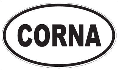 CORNA - Oval Sticker
