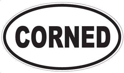 CORNED - Oval Sticker