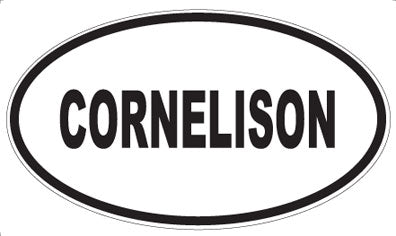 CORNELISON - Oval Sticker