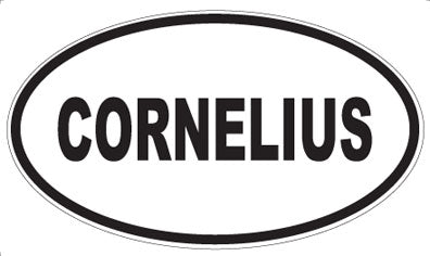CORNELIUS - Oval Sticker