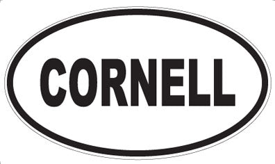 CORNELL - Oval Sticker