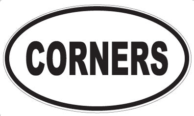 CORNERS - Oval Magnet
