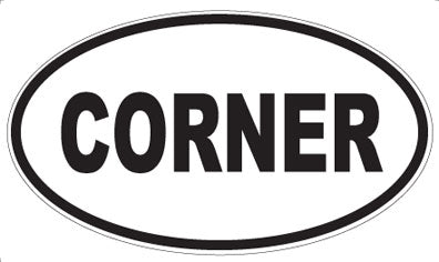 CORNER - Oval Magnet