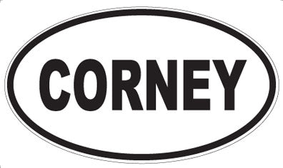 CORNEY - Oval Sticker