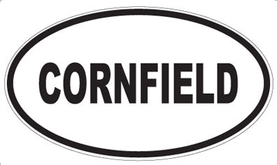 CORNFIELD - Oval Sticker