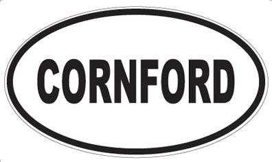 CORNFORD - Oval Sticker
