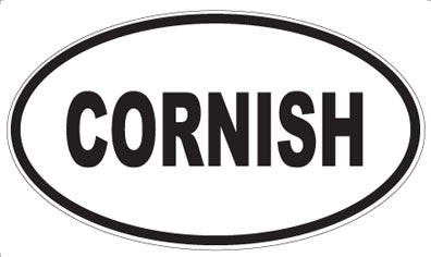 CORNISH - Oval Sticker