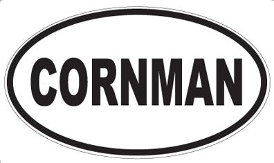 CORNMAN - Oval Magnet