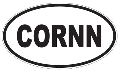 CORNN - Oval Sticker