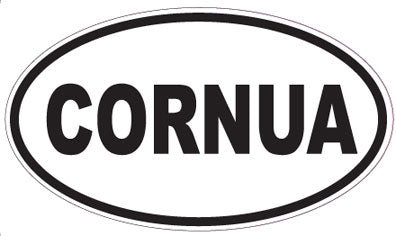 CORNUA - Oval Sticker