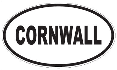 CORNWALL - Oval Sticker