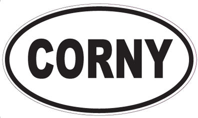 CORNY - Oval Sticker